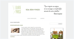 Desktop Screenshot of esteticaelianepiassi.com.br